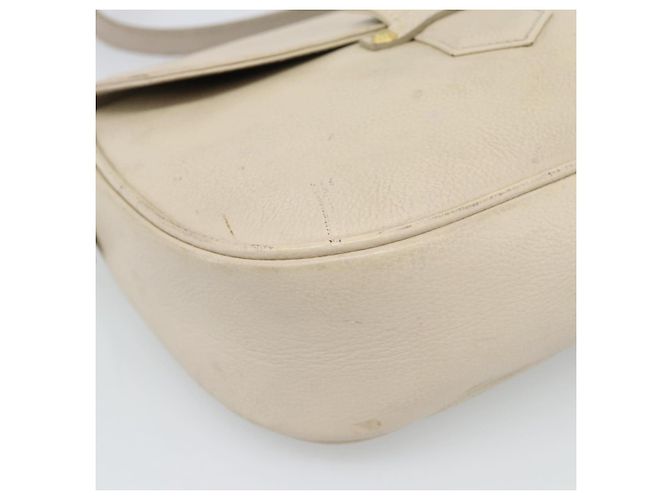 Borsa a Spalla SAINT LAURENT in Pelle Beige Oro Auth bs35833 D'oro - vista 14
