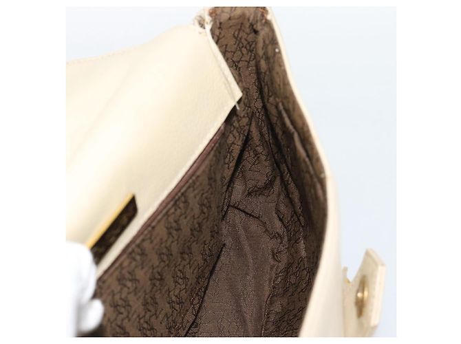 Borsa a Spalla SAINT LAURENT in Pelle Beige Oro Auth bs35833 D'oro - vista 18