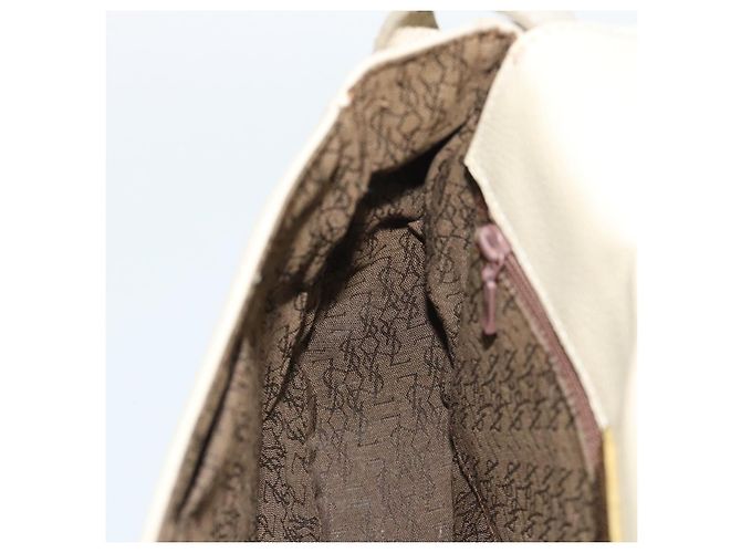 Borsa a Spalla SAINT LAURENT in Pelle Beige Oro Auth bs35833 D'oro - vista 19