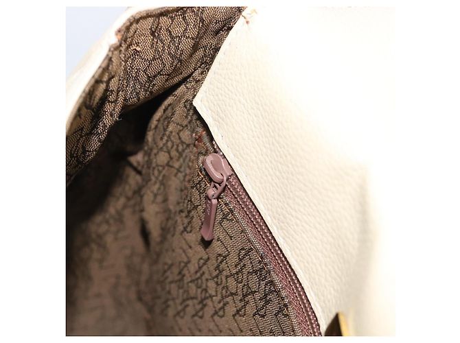 Borsa a Spalla SAINT LAURENT in Pelle Beige Oro Auth bs35833 D'oro - vista 20