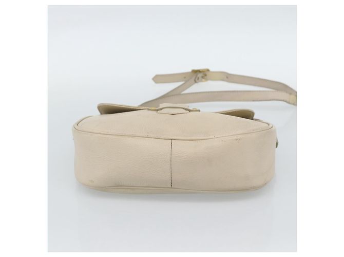 Borsa a Spalla SAINT LAURENT in Pelle Beige Oro Auth bs35833 D'oro - vista 5