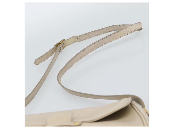 Borsa a Spalla SAINT LAURENT in Pelle Beige Oro Auth bs35833 D'oro - vista 8