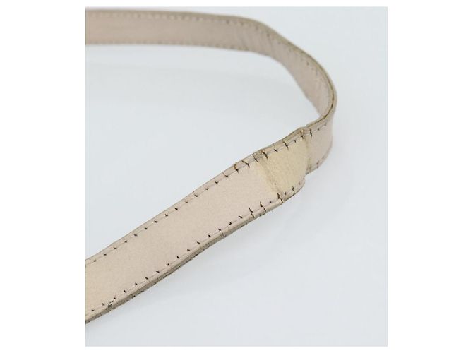Borsa a Spalla SAINT LAURENT in Pelle Beige Oro Auth bs35833 D'oro - vista 9