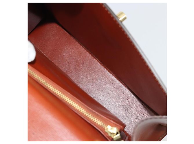Borsa LOUIS VUITTON Epi Malesherbes Marrone M52373 LV Auth 188584 - vista 10
