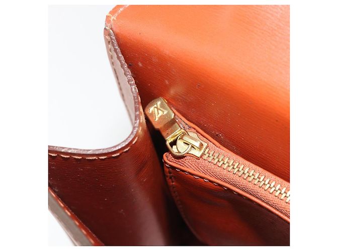 Borsa LOUIS VUITTON Epi Malesherbes Marrone M52373 LV Auth 188584 - vista 22