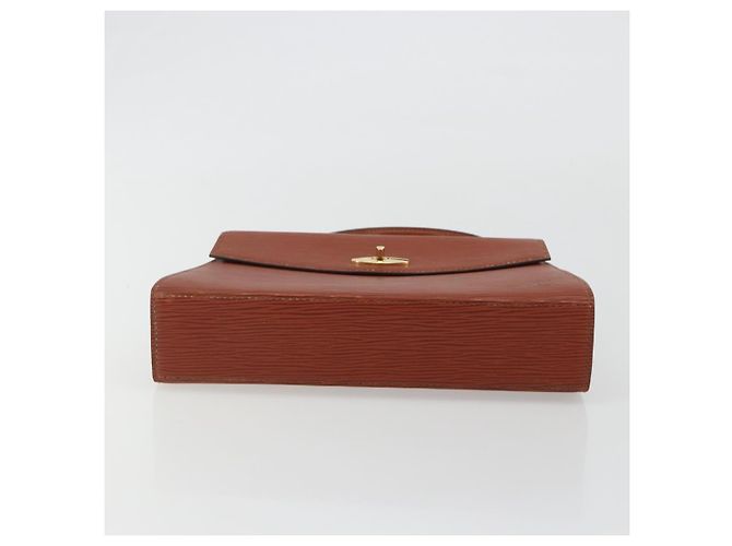 Borsa LOUIS VUITTON Epi Malesherbes Marrone M52373 LV Auth 188584 - vista 5