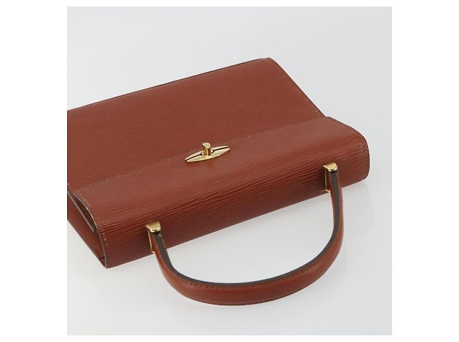 Borsa LOUIS VUITTON Epi Malesherbes Marrone M52373 LV Auth 188584 - vista 6