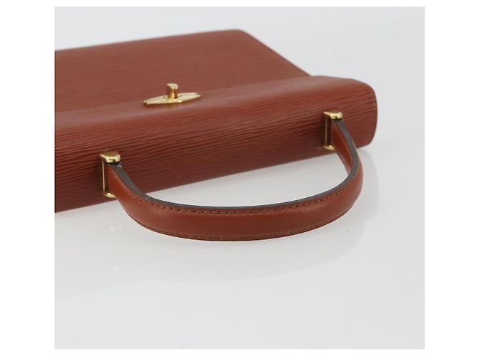 Borsa LOUIS VUITTON Epi Malesherbes Marrone M52373 LV Auth 188584 - vista 7