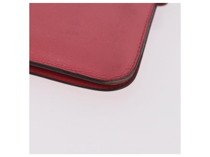 Hermès HERMES Dogon GM Long Wallet Leather Pink Silver Auth bs35743 Argento Rosa - vista 15