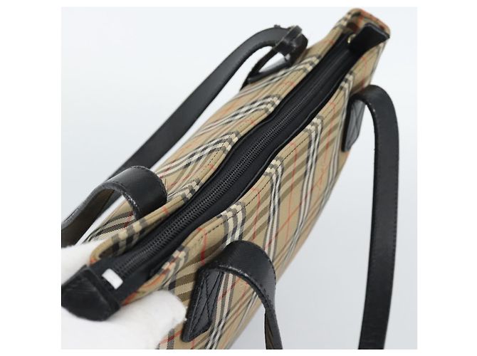 Burberry Nova Check Handtasche Canvas Beige Gold Authentisch ep14987 Golden - Ansicht 6