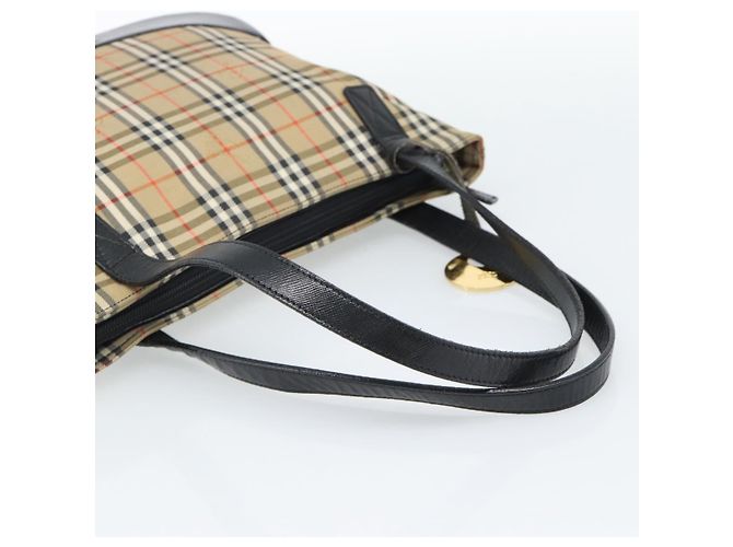 Burberry Nova Check Handtasche Canvas Beige Gold Authentisch ep14987 Golden - Ansicht 7