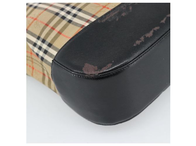 Burberry Nova Check Handtasche Canvas Beige Gold Authentisch ep14987 Golden - Ansicht 9