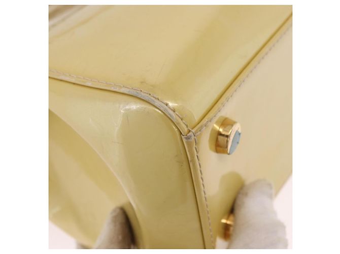 LOUIS VUITTON Monogram Vernis Blair MM Hand Bag 2way Perle LV Auth BA13598 - view 16