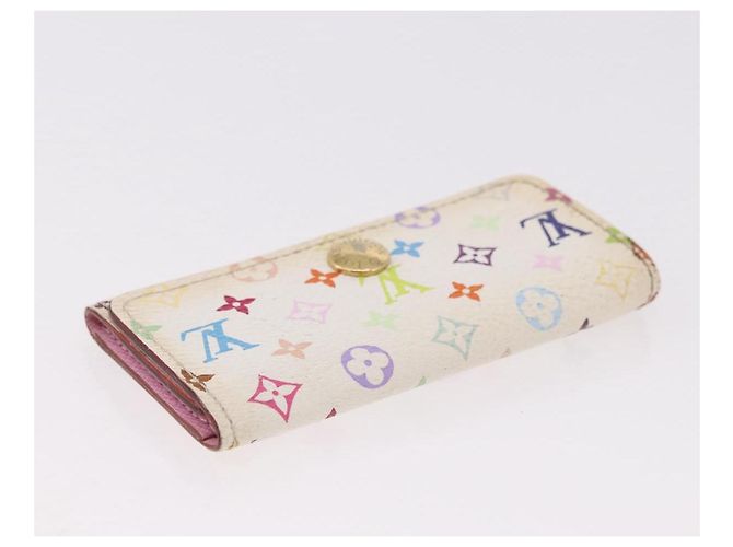 LOUIS VUITTON Multicolor Multicles 4 Key Case 2 Set White LV Auth bs35901 Bianco - vista 12