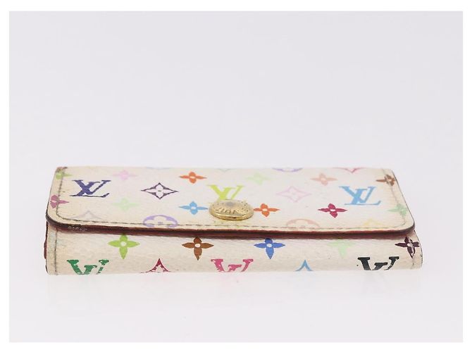 LOUIS VUITTON Multicolor Multicles 4 Key Case 2 Set White LV Auth bs35901 Bianco - vista 13