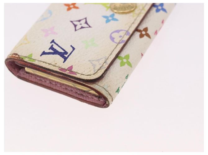 LOUIS VUITTON Multicolor Multicles 4 Key Case 2 Set White LV Auth bs35901 Bianco - vista 14