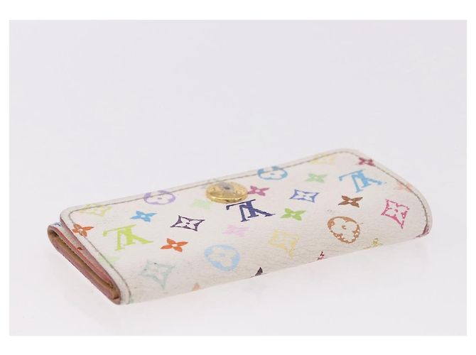 LOUIS VUITTON Multicolor Multicles 4 Key Case 2 Set White LV Auth bs35901 Bianco - vista 5