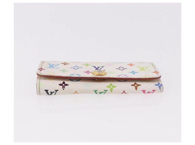 LOUIS VUITTON Multicolor Multicles 4 Key Case 2 Set White LV Auth bs35901 Bianco - vista 6