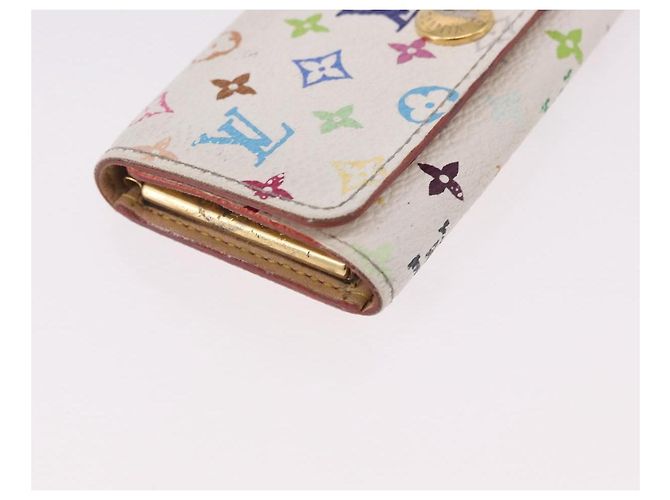 LOUIS VUITTON Multicolor Multicles 4 Key Case 2 Set White LV Auth bs35901 Bianco - vista 7