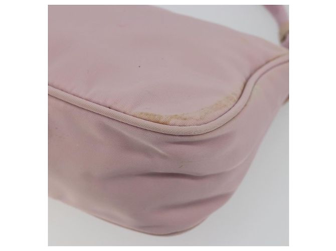 PRADA Accessory Pouch Nylon Pink Silver Auth 189497 Silvery - view 16