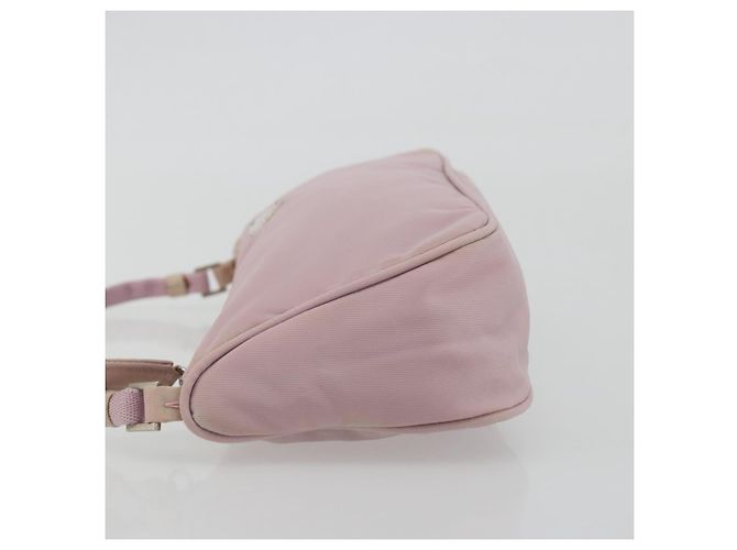 PRADA Accessory Pouch Nylon Pink Silver Auth 189497 Silvery - view 4