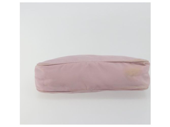 PRADA Accessory Pouch Nylon Pink Silver Auth 189497 Silvery - view 5