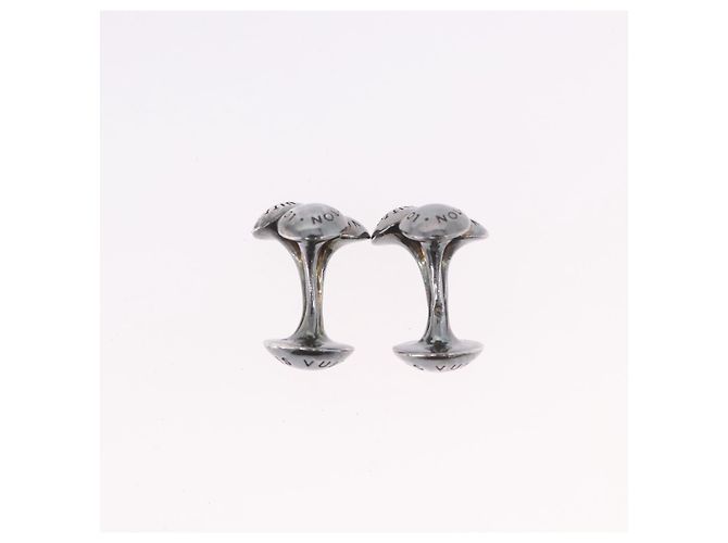LOUIS VUITTON Taiga Gemelli Ardoise Silver M30566 Auth bs35759 Argento Grigio - vista 23