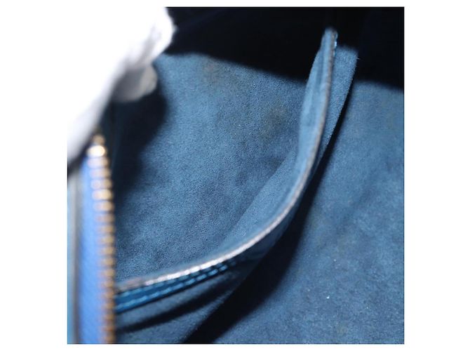 Borsa LOUIS VUITTON Epi Soufflot Blu M52225 LV Auth 189801A - vista 11