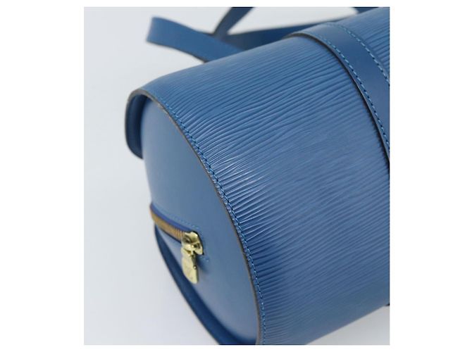 Borsa LOUIS VUITTON Epi Soufflot Blu M52225 LV Auth 189801A - vista 14