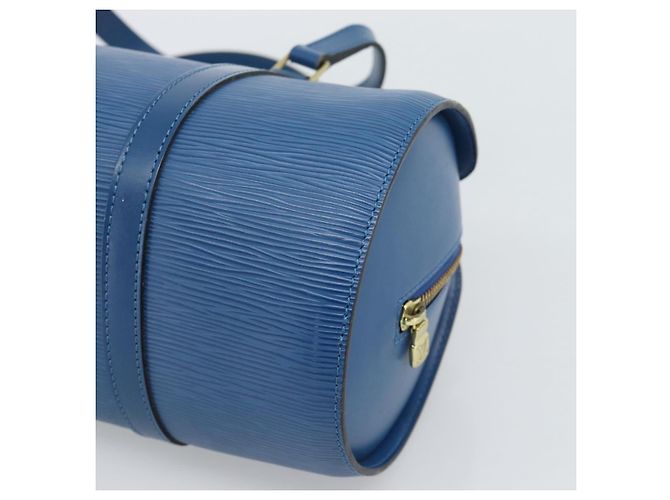 Borsa LOUIS VUITTON Epi Soufflot Blu M52225 LV Auth 189801A - vista 15