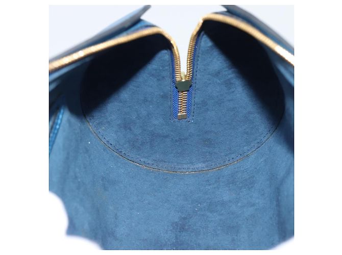 Borsa LOUIS VUITTON Epi Soufflot Blu M52225 LV Auth 189801A - vista 19