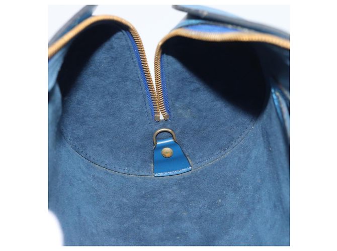 Borsa LOUIS VUITTON Epi Soufflot Blu M52225 LV Auth 189801A - vista 20