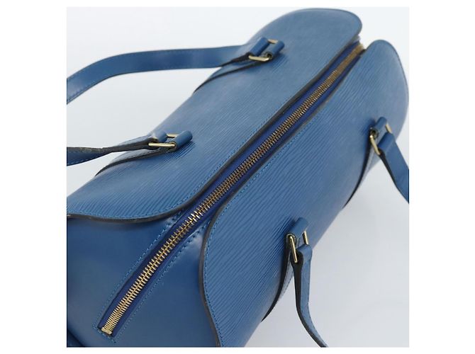 Borsa LOUIS VUITTON Epi Soufflot Blu M52225 LV Auth 189801A - vista 6