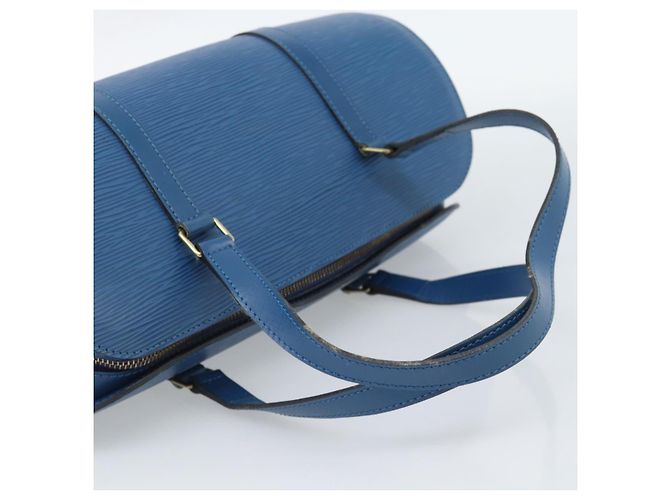Borsa LOUIS VUITTON Epi Soufflot Blu M52225 LV Auth 189801A - vista 7