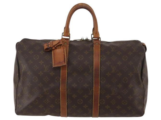 LOUIS VUITTON Borsa Boston Monogram Keepall 45 M41428 LV Auth 188431 Monogramma - vista 13