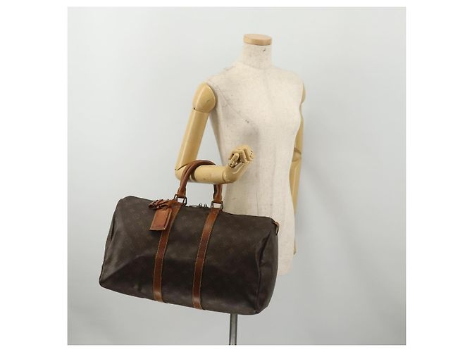 LOUIS VUITTON Borsa Boston Monogram Keepall 45 M41428 LV Auth 188431 Monogramma - vista 24