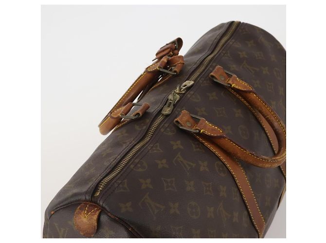 LOUIS VUITTON Borsa Boston Monogram Keepall 45 M41428 LV Auth 188431 Monogramma - vista 6