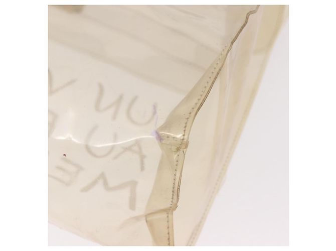 Hermès Borsa Kelly HERMES in vinile Vinyl Clear Gold Auth bs35913 D'oro - vista 16