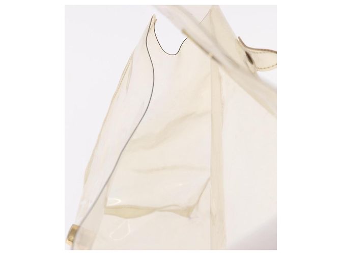 Hermès Borsa Kelly HERMES in vinile Vinyl Clear Gold Auth bs35913 D'oro - vista 19