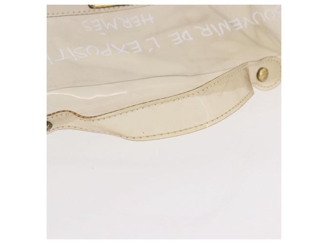 Hermès Borsa Kelly HERMES in vinile Vinyl Clear Gold Auth bs35913 D'oro - vista 8