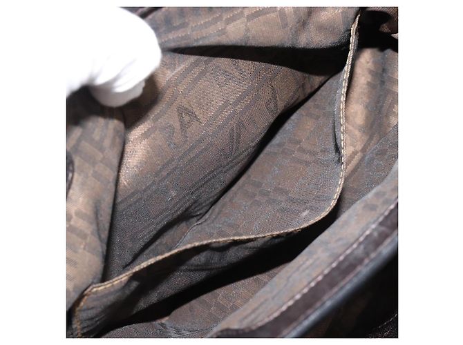 Borsa a mano Salvatore Ferragamo in pelle argento Auth ka5023 - vista 22