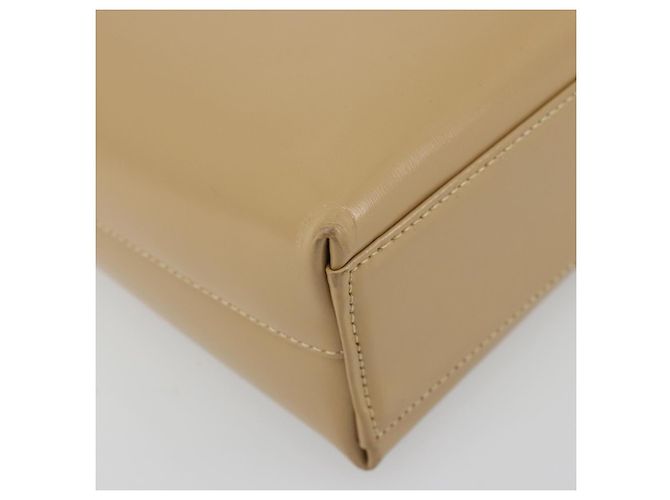 Borsa a tracolla Salvatore Ferragamo Gancini in pelle beige oro Auth ka4982 D'oro - vista 14