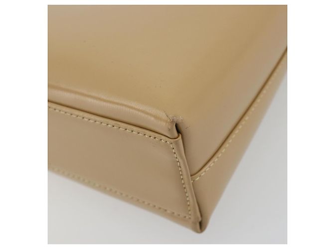 Borsa a tracolla Salvatore Ferragamo Gancini in pelle beige oro Auth ka4982 D'oro - vista 15