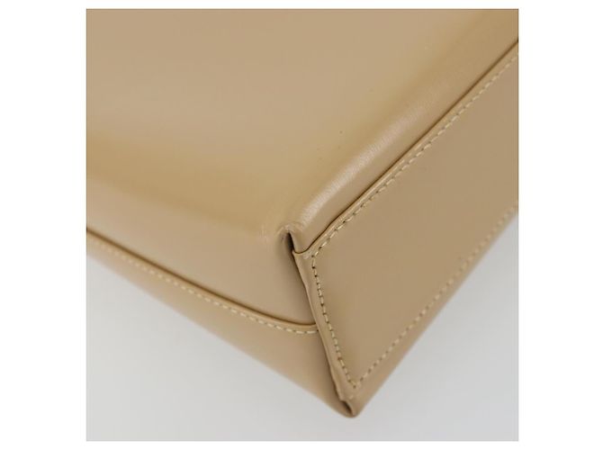 Borsa a tracolla Salvatore Ferragamo Gancini in pelle beige oro Auth ka4982 D'oro - vista 16