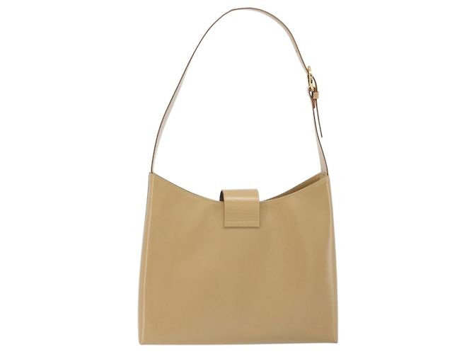 Borsa a tracolla Salvatore Ferragamo Gancini in pelle beige oro Auth ka4982 D'oro - vista 2