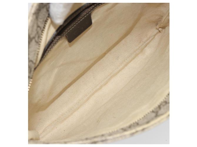 Borsa a tracolla GUCCI GG Supreme PVC Beige Oro 295257 Auth 187850 D'oro - vista 11