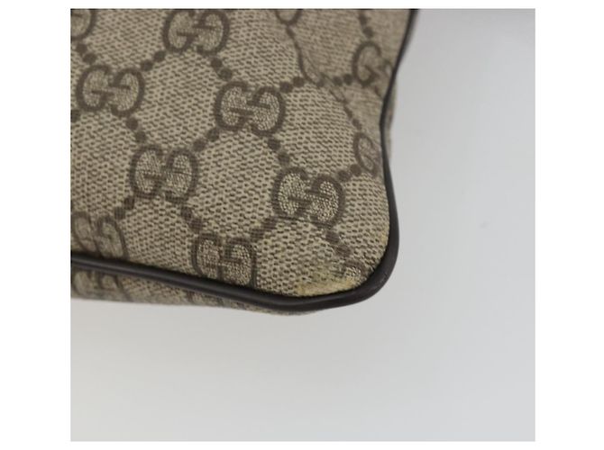 Borsa a tracolla GUCCI GG Supreme PVC Beige Oro 295257 Auth 187850 D'oro - vista 15