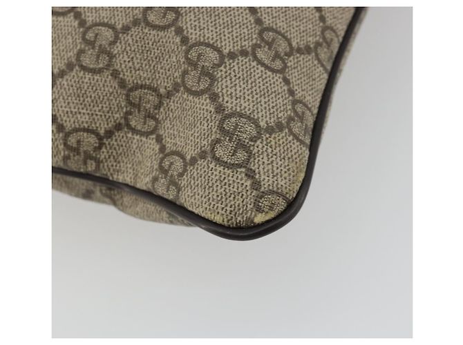 Borsa a tracolla GUCCI GG Supreme PVC Beige Oro 295257 Auth 187850 D'oro - vista 16
