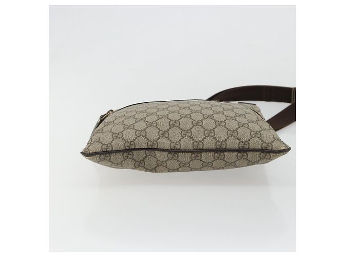 Borsa a tracolla GUCCI GG Supreme PVC Beige Oro 295257 Auth 187850 D'oro - vista 5