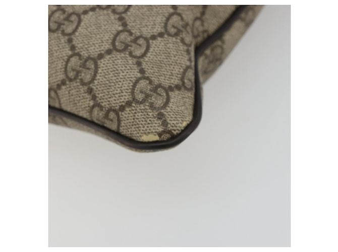 Borsa a tracolla GUCCI GG Supreme PVC Beige Oro 295257 Auth 187850 D'oro - vista 9